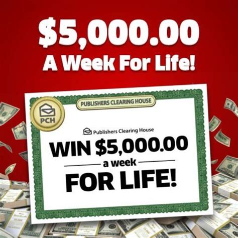 pch 500 a week for life|CHANGE YOUR LIFE WITH $5,000.00 A WEEK FOR .